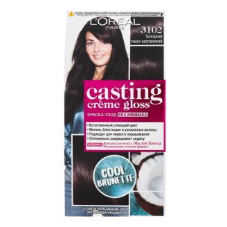 L'Oreal Casting Creme Gloss Фарба для волосся 3102 Шоколадний холодний атлас