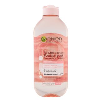 Garnier Skin Naturals Міцелярна вода з трояндовою водою для очищення шкіри обличчя 400 мл