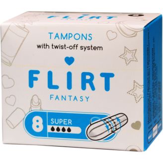 Тампони Fantasy Flirt super 4кр. 8шт.