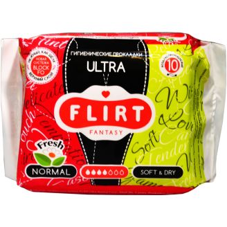 Прокладки Fantasy Flirt Ultra Fresh д/крит. днів  soft&dry 4кр. 10шт.