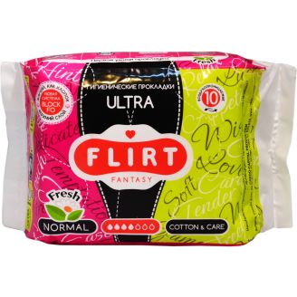 Прокладки Fantasy Flirt Ultra Fresh д/крит. днів cotton&care 4кр. 10шт.
