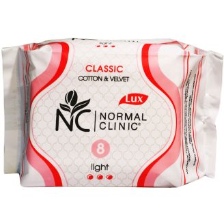 Прокладки Normal Clinic д/крит. днів Classic cotton&velvet 3кр. 8шт.