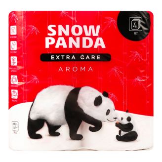 Туалетний папір Сніжна Панда Extra Care Aroma 4шар.4шт.