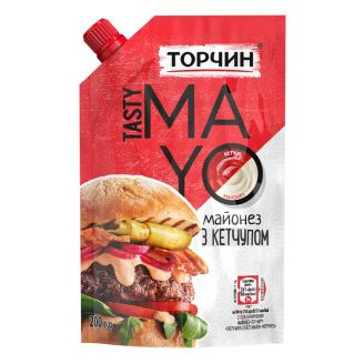 Майонез "TASTY MAYO" з кетчупом 190г Торчин