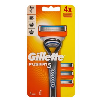 Gillette Бритва чоловіча Fusion 5 лез+ 4 картриджа