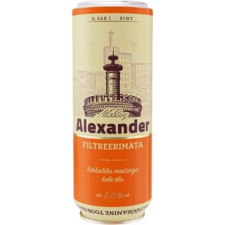 Пиво "ALEXANDER Unfilte"  5,0% 0,568л з/б