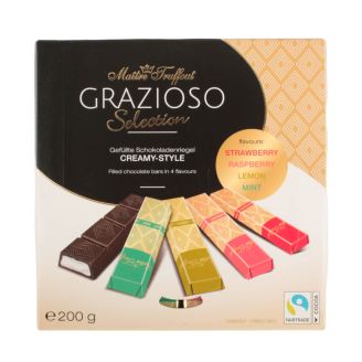 Шоколадні стіки Grazioso Selection Creamy Style 200г Maitre Truffout