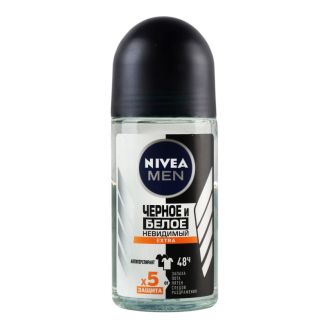Nivea Men Дезодорант рол Чорне та Біле Невидимий Extra 50 мл