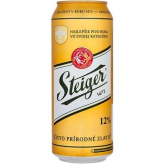 Пиво Steiger світле 12% 0,5л з/б алк. 5,0%