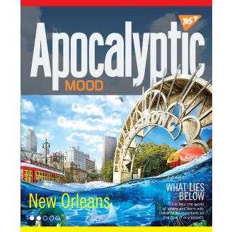 764416 Зошит для записів А4/48 кл. YES "APOCALYPTIC" ірідіум+УФ.спл.