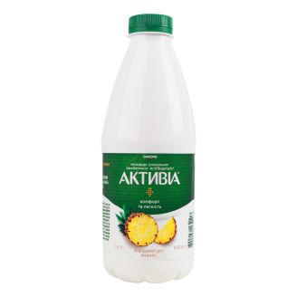 Біфідойогурт "Активіа" ананас 1,5%  800г пет Danone