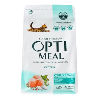 Корм з куркою  для кошенят 0,7 кг Opti meal