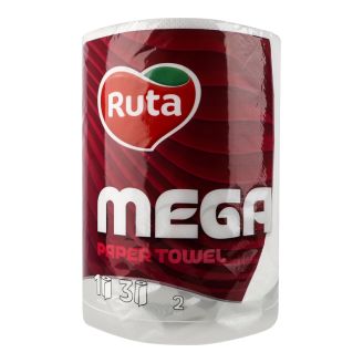 Рушники паперові Ruta Mega 1шт 2шар білі