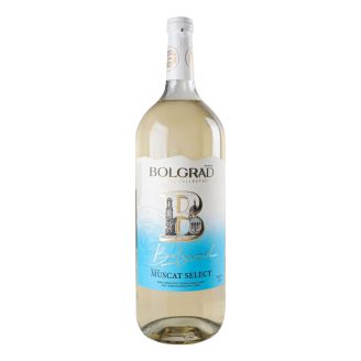 Вино ТМ "Bolgrad"  Мускатне Селект біл н/сол 1,5 л