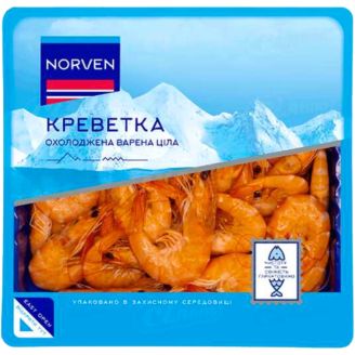 Креветка 80-100 варена ціла Vannamei Еквадор 400г Norven