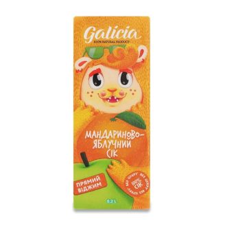 Сік мандариново - яблучний  0,2 л Galicia