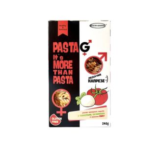 Макарони PASTA G сир, томат, базилік Fusilli (без глютену) 240г, Healthy Generation