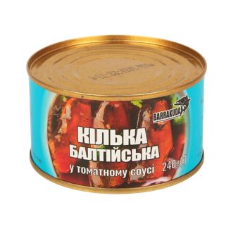 Кілька балтійська у томатному соусі 240г Barrakuda