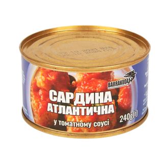 Сардина у томатному соусі 240г Barrakuda