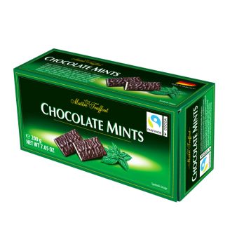 Цукерки пластинки з м'ятною начинкою 200г ТМ Maitre Truffout