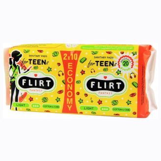 Прокладки Fantasy Flirt Teen Fresh д/крит. днів cotton&care 3кр. 20шт.