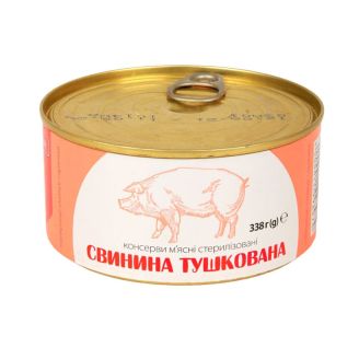 Свинина тушкована 338г Ведмедівський