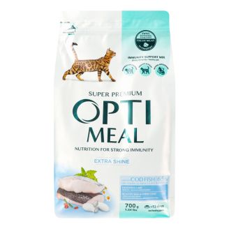 Корм д/котів з  тріскою 0,7 кг Opti meal