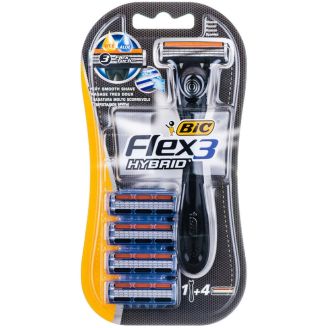 BIC Бритва чоловіча Flex 3+4 картриджа