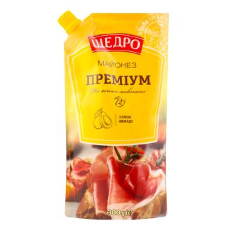 Майонез  "Преміум" 72% д/п 300г Щедро