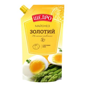 Майонез "Золотой" 50% д/п 300г Щедро