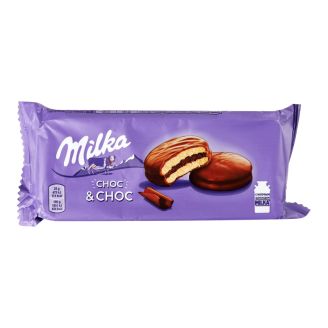 Печиво-сендвіч  Milka Soft Choc&Choc у молочн. шок. 150 г «Мілка»