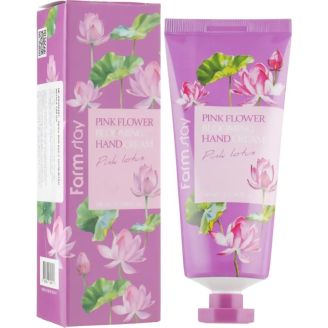 Farm stay Крем для рук з екстрактом лотоса 100 мл (Pink Flower Blooming Hand Cream PINK LOTUS)