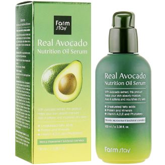 Farmstay Сироватка для обличчя живильна з олією авокадо Real avocado nutrition oil serum 100 мл 