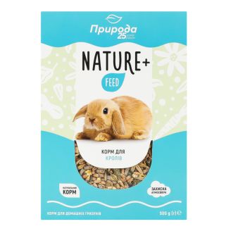 Корм Nature + feed для кролика 500г арт.PR242004