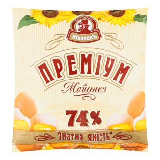 Майонез "Преміум 74%" 350г п/е Жирнов