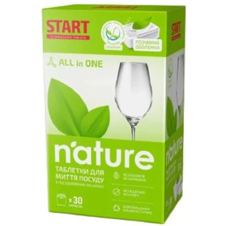 Таблетки для посудомийних машин Start Nature 30шт