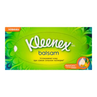 Серветки в коробці Kleenex Balsam 72шт