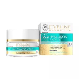 Eveline Bio Hyaluron Expert Крем-концентрат для обличчя проти зморшок з ліфтинг-ефектом 50+ 50мл