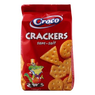 Крекер CRACKERS солений 100г CROCO