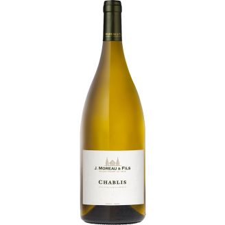 Вино J. Moreau et Fils Chablis бiле сухе 0.75 л Франція