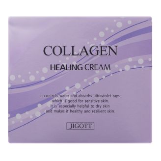 JIGOTT Крем для обличчя живильний з колагеном Collagen healing cream 100 мл