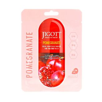 JIGOTT Маска для обличчя ампульна з екстрактом гранату Pomegranate real ampoule mask 27 мл