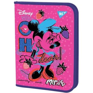 491816 Папка для зошитів YES пласт. на блискавці В5 "Minnie Mouse"