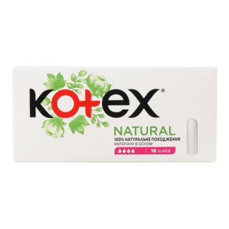 Тампони Kotex Natural Super 16