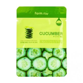 Farmstay Маска для обличчя тканинна з екстрактом огірка Visible difference mask sheet cucum 23 мл 
