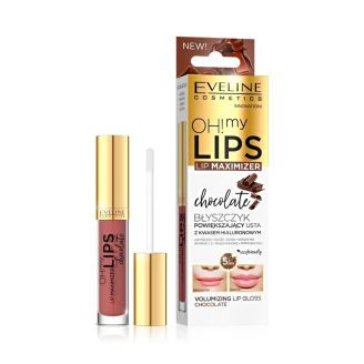 Eveline Блиск для збільшення об'єму губ OH MY LIPS Maximizer 4.5мл Шоколад TOP