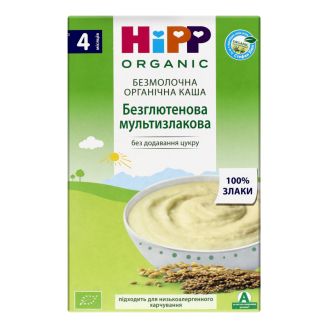 Каша безмолочна з 4 місяців Мультизлакова безглютенова 200г "HiPP" Хорватія