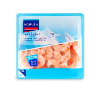 Креветка чищена варена 250 г ТМ Norven