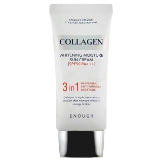 Enough Крем для обличчя сонцезахисний з морським колагеном SPF50 50 мл (Collagen3in1WhiteningMoisture