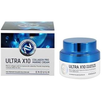 Enough Крем для обличчя Зволожуючий з колагеном 50 мл (Ultra X10 Collagen Pro Marine Cream)